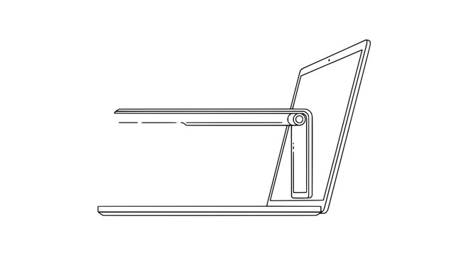 Keyboard key outline with long bar and side groove, minimal monochrome tech icon for UI, coding and productivity apps