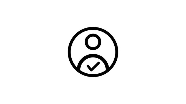 Minimalist animated loading spinner isolated on white background