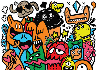 Fototapeta premium Monster Color 10