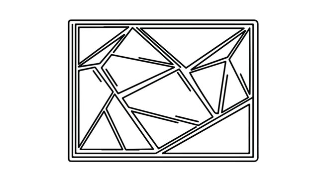 Modern glass facade pattern illustration