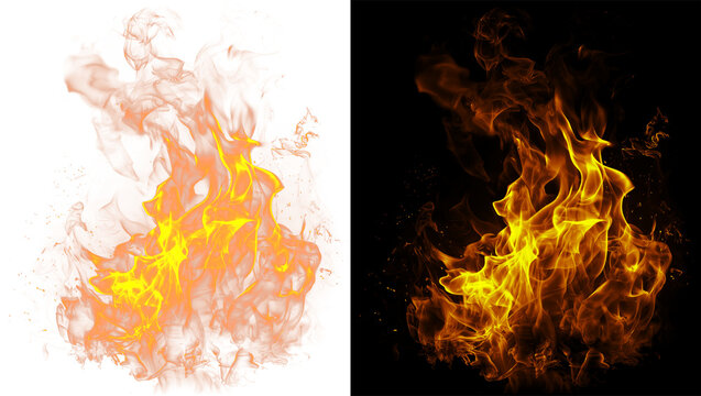 Fire Blame Png Set of burning fires of flames and sparks on transparent background. For use on light backgrounds. Fire isolated on transparent background overlays of open flames and fire in various Pn