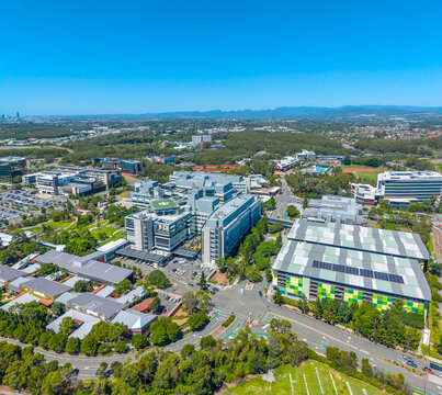 Aerial view of the Gold Coast University Hospital at Southport