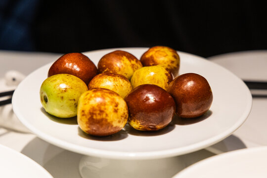 Fresh jujube fruit or commonly known as red dates, is nutritious and nourishing food. Popular among ethnic Chinese.