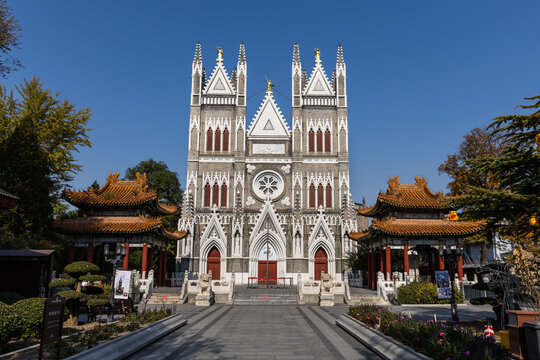 church of the Saviour, or Xishiku Church is one of the glorious Catholic church in China is key Beijing tourist attraction.