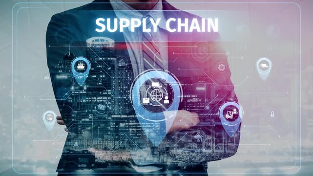 Supply chain processes with data-driven logistics, transportation, and distribution. enhances operations. Supply chain improves efficiency. Supply chain integrates logistics and delivery. Muxer