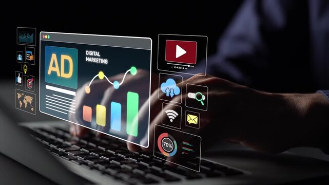 Online ads and digital marketing help brands grow. Content marketing builds engagement. Marketing tools boost ROI. Effective ads and marketing drive online business success. Muxer