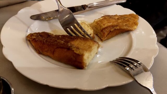Traditional Spanish dessert torrijas enjoyed during Easter celebration