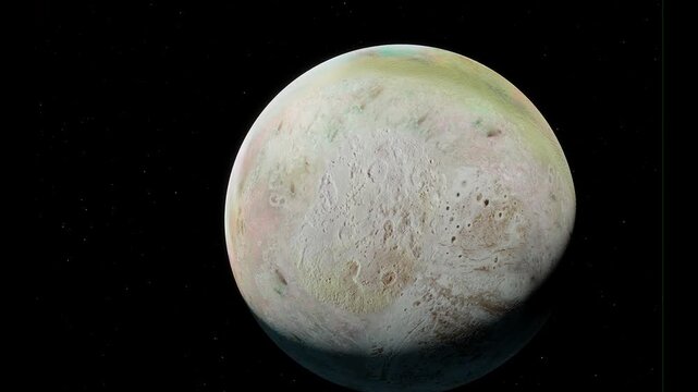 Triton Alien Moon Landscape with Milky Way Galaxy Sci Fi Space Scene