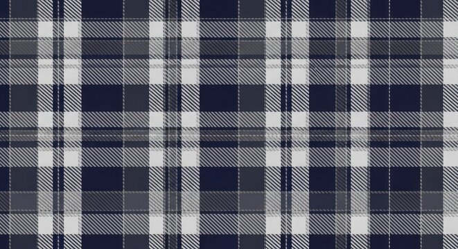 Classic plaid pattern for father's day navy white gray textile design