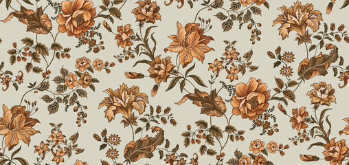 unique digital textile print motifs illustrations allover pattern for fabric wallpaper prints © Digital Art