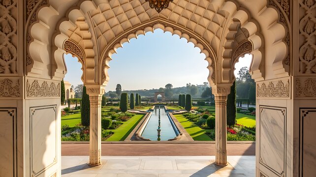 Chashme Shahi is one of the Mughal gardens built in 1632 AD, overlooking Dal Lake in Srinagar
