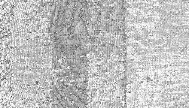 Grayscale pixel mosaic texture three vertical section monochrome digital noise grain pattern background