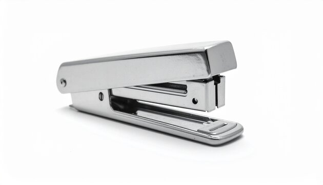 Office stapler isolated on a clean white background, perfect for business, office, and stationery themes.