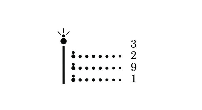 Lottery ticket winning numbers display board