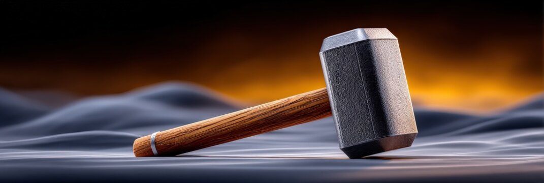 Hammer with a Heart in the Background