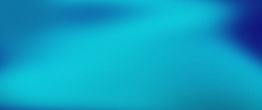 Light blue and cyan abstract noisy graphic presenting smooth gradient ripples, for minimal panoramic tech headers.