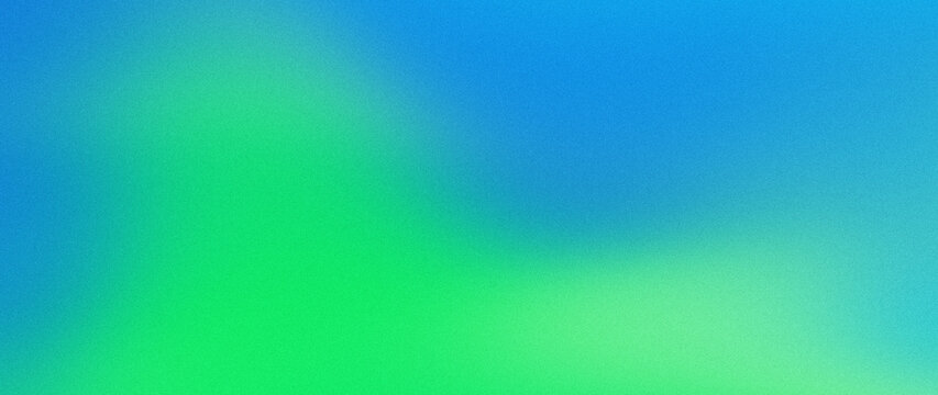 Cyan, green, and blue retro fluid gradient background featuring scattered static texture, for wide tech header graphics.