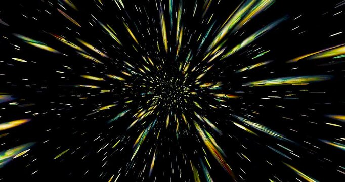 Texture astratta : propagazione di raggi luminosi su sfondo nero