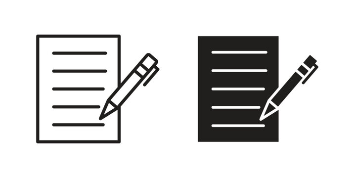 Form icon for web and mobile app. Vector icons