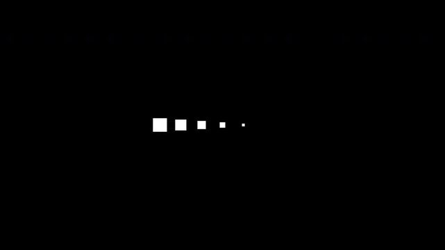 Minimal Simple UI Loading Animation 5 Rectangle Shape Move Left Right Clean White Loop Transprent Background