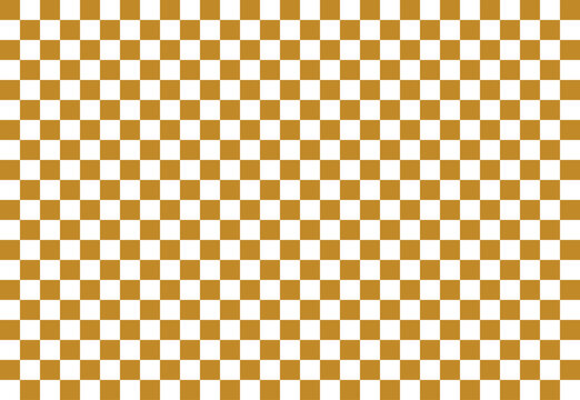 Patr&oacute;n de tablero de ajedrez cl&aacute;sico en colores ocre y blanco