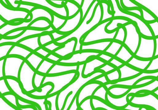 Patr&oacute;n abstracto de l&iacute;neas curvas verdes enmara&ntilde;adas