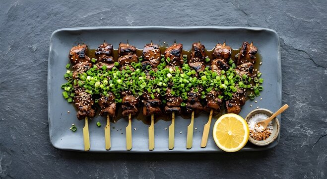 Japanese Yakitori: Grilled Liver Skewers