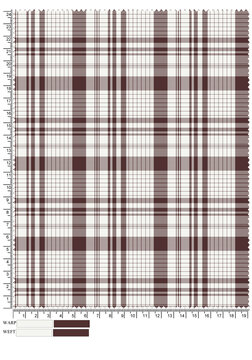 Seamless marron and white gingham plaid pattern featuring a checkered tablecloth texture for vintage fabric and textile wallpaper design