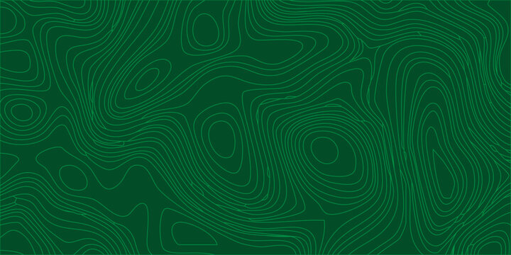 Green topographic map contour lines abstract vector background texture