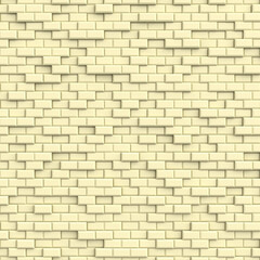 Naklejka premium Abstract background of modern brick wall. 3D background. 3D illustration.