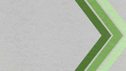 Light gray paper texture background with green, olive chevron corner stripes and copy space for banner, presentation, template © nikol85