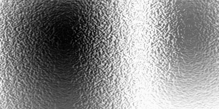 Shiny foil or silver metallic pattern. Texture of transparent, matte white and grey frosted glass, blur effect. Stained glass decorative background with glitter effect. Vector illustration