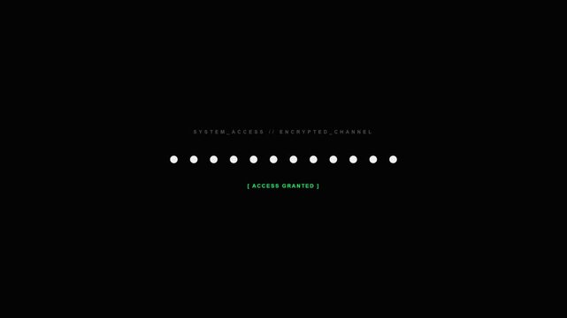 Password Login Access Granted Animation