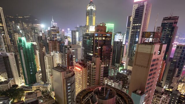 Hong Kong island amazing skyline