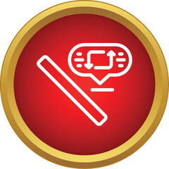 Fototapeta premium Magic wand with a thought bubble showing arrows indicating a trick or spell
