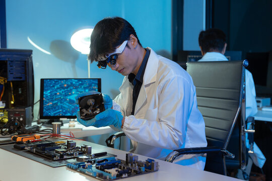 Repairing and upgrade electronic, computer hardware and technology concept.