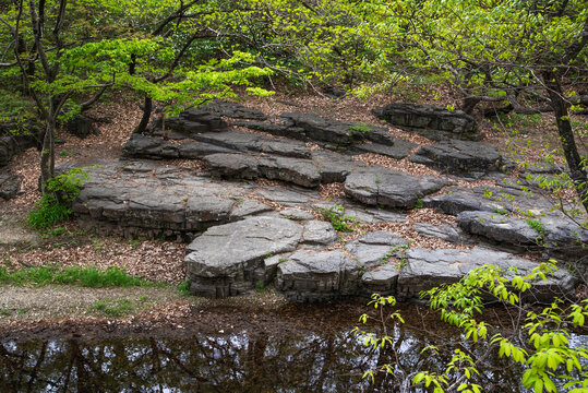 옥산서원 앞 자계천 변 세심대 계곡, Sesimdae Valley along Jagyecheon Stream in front of Oksanseowon Confucian Academy