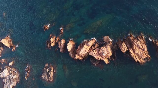 Faro de Illes Formigues en Palamos, Girona, Catalunya