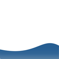 Obraz premium Blue Curve Shape 