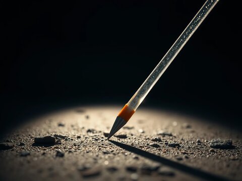 Glint of a pilum, its shadow a fleeting whisper on textured ground,  strategy,  ancient