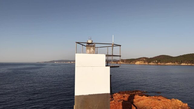 Faro de Illes Formigues en Palamos, Girona, Catalunya