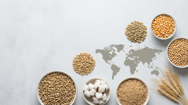 Exploring agriculture supply chain with raw materials and food processing in global context