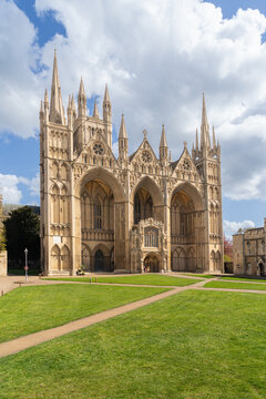 Peterborough Cathedral in the county of Cambridgeshire , England
