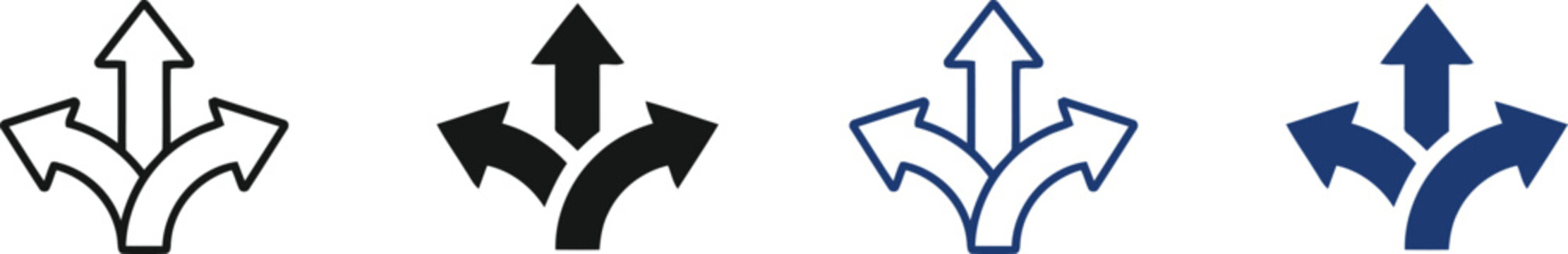 Professional business icon set upward arrow symbolism for growth success and directional concepts