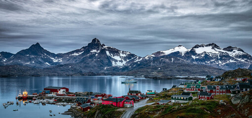 Traditional houses in Kulusuk village, East Greenland © magic photography 