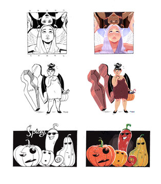Halloween illustrations