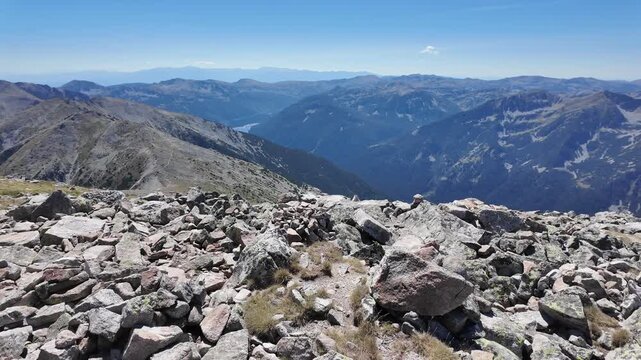 Amazing Summer Landscape of Rila mountain Around Musala peak, Bulgaria