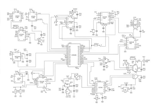 Detailed Electronic Circuit Diagram Design - A Comprehensive CAD Blueprint for Electrical Engineering Projects