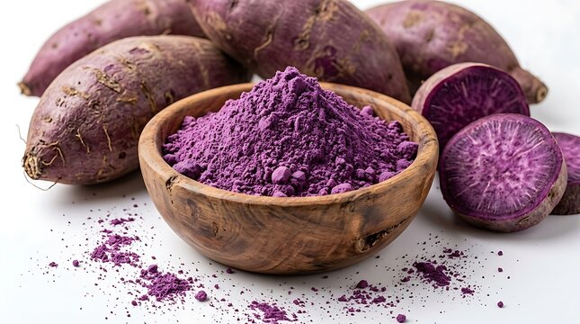 Ubi Ungu Segar dan Bubuk Ubi Ungu Tinggi Kandungan Nutrisi untuk Kesehatan dan Kreativitas Masakan