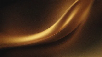 Fotobehang Goud Gold and Dark Brown Colors The use of a gold color palette that contrasts with a dark brown or black background gives a very luxurious, premium, and exclusive impression  © Mifta